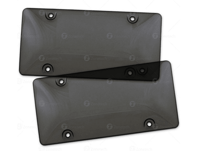 Zone Tech GA0044-UB Smoked License Plate 2pk - Image 1