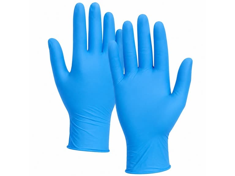 1000ct Blue Nitrile Gloves - Medium - Image 1