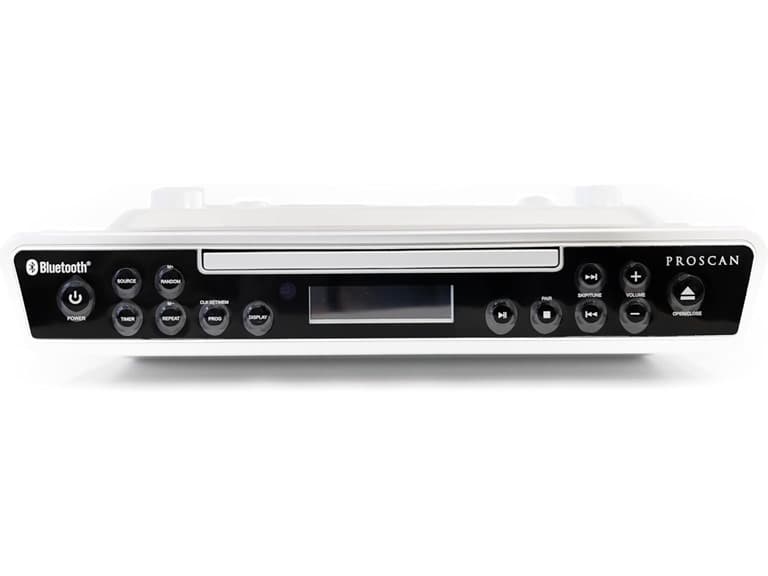 (NEW) PROSCAN ELITE Under Counter CD Player with Clock Radio and Bluetooth - Image 1