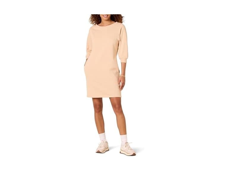 Amazon Essentials Women French Terry Blouson Dress - Image 1