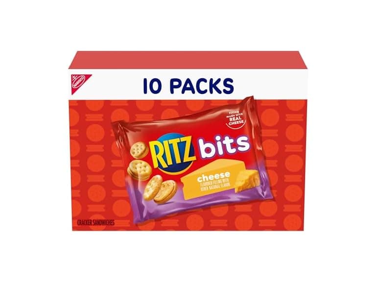 10PK RITZ Bits Cheese Sandwich Crackers - Image 1