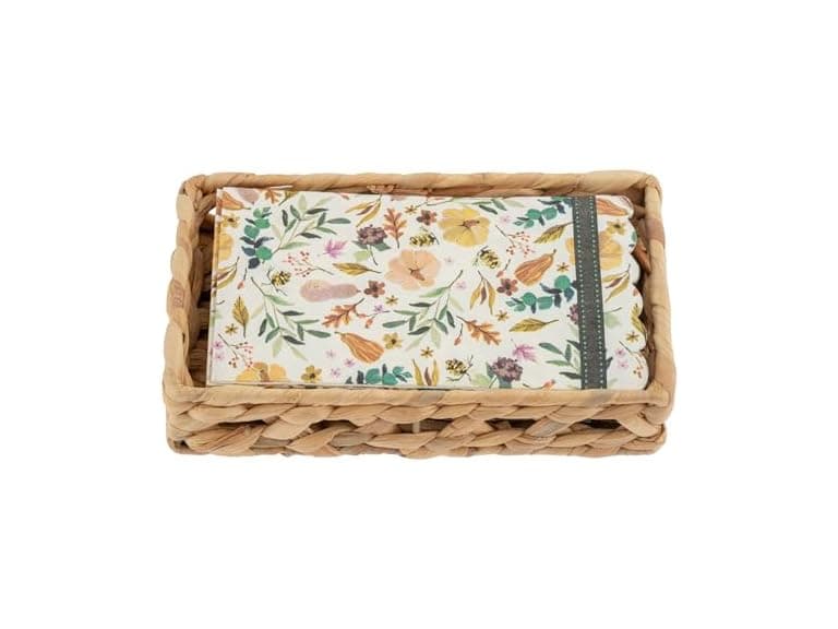 Karma, Woven Napkin Holder with Paper Napkin Se - Image 1