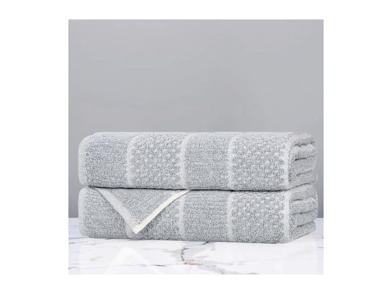 Superior 2PC Naples Bath Towels, Denim Blue - Image 1