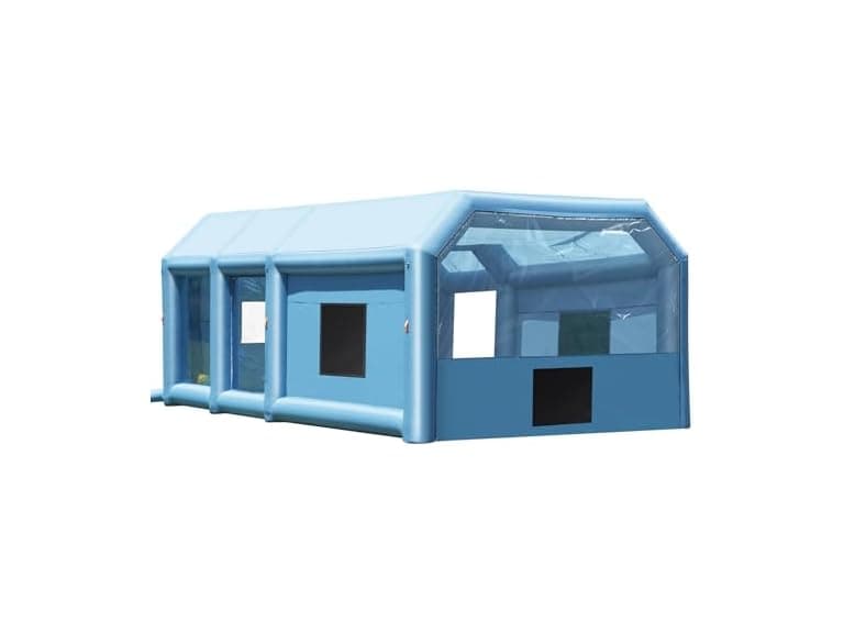 VEVOR Inflatable Paint Booth, 27.9 x 15.7 x 10.8 ft - Image 1
