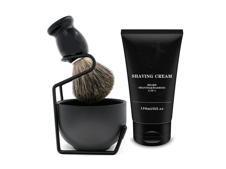 3 in 1 Shaving Brush & Bowl Kit - Image 1
