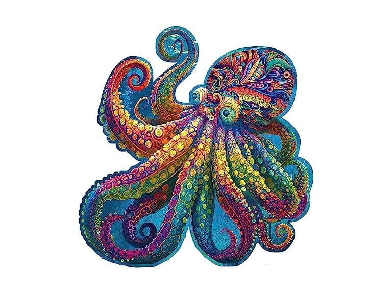300 Pcs Wooden Octopus Puzzle - Image 1