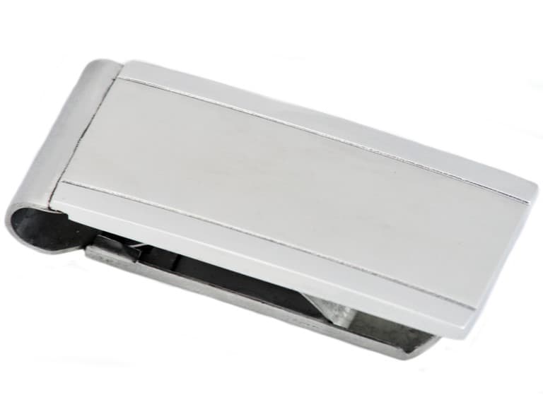 Brushed Stainless Steel Money Clip - Image 1