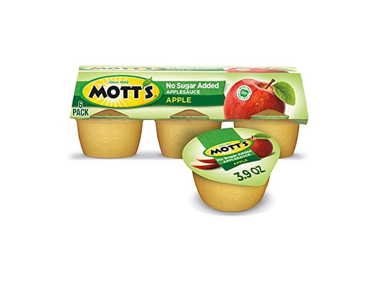 Mott's No Sugar Added Applesauce, 3.9 oz - Image 1