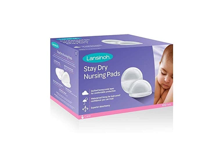 Lansinoh Stay Dry Disposable Nursing Pads, 100 Count - Image 1