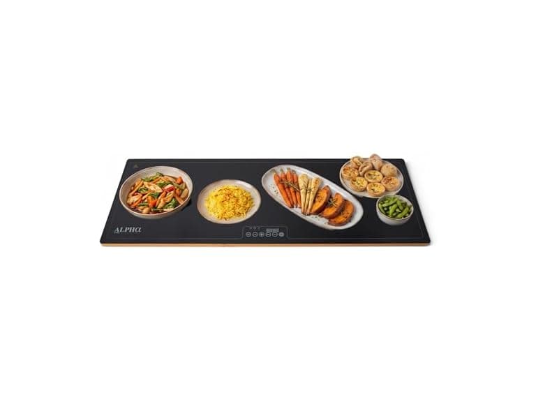 Alpha Living Warming Tray for Food – 40 Inch Glass Top Food Warmer - Image 1