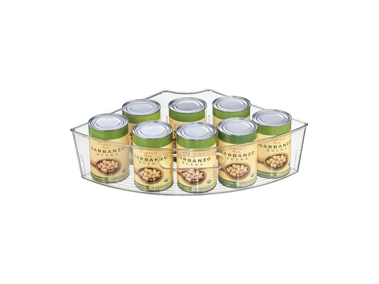iDesign Lazy Susan 1/4 Wedge Organizer Bin - Image 1