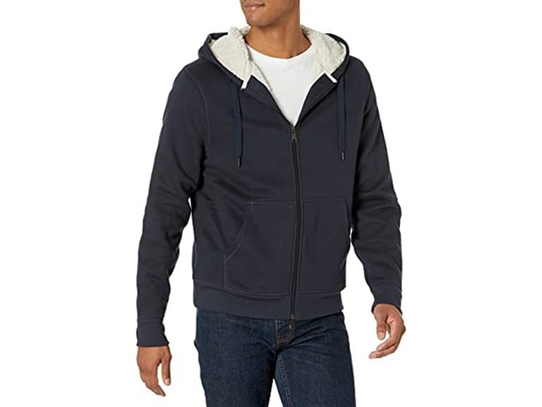 Amazon Essentials Men Sherpa-Lined Full-Zip Fleece Hoodie - Image 1