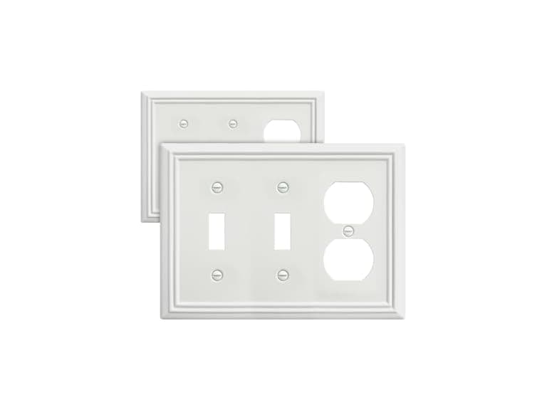 Metal Combination Wall Plate 4-Pack - Image 1