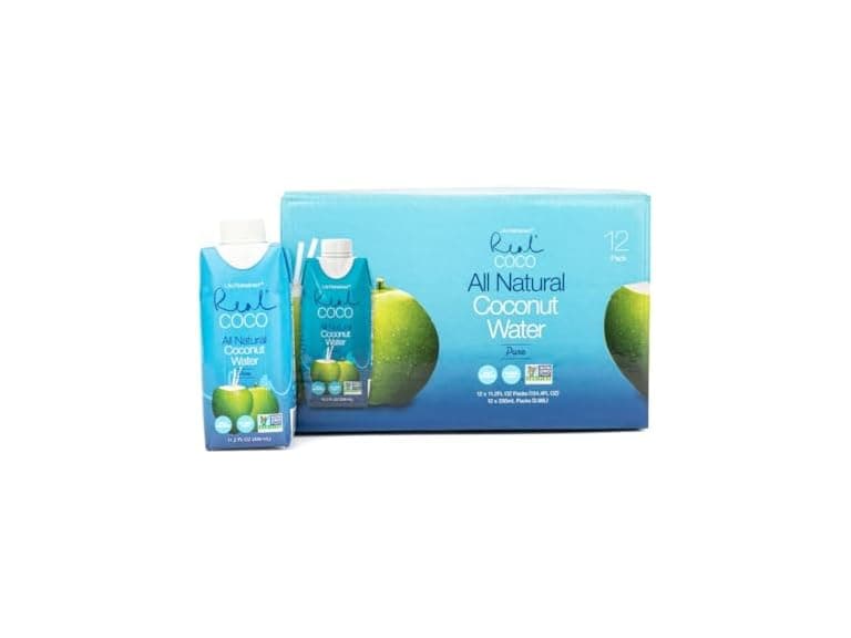 Real Coco All Natural Pure Coconut Water (12Pack) - Image 1