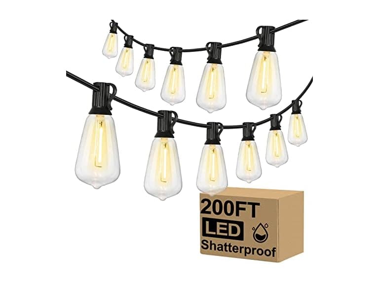 Brightever Outdoor String Lights 200FT Waterproof - Image 1