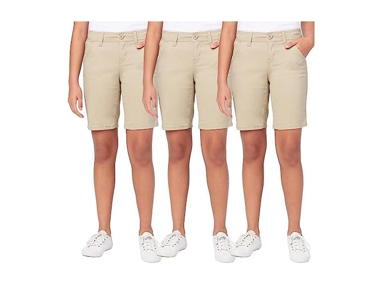 3PK Girls Super Stretch Bermuda Shorts - Image 1