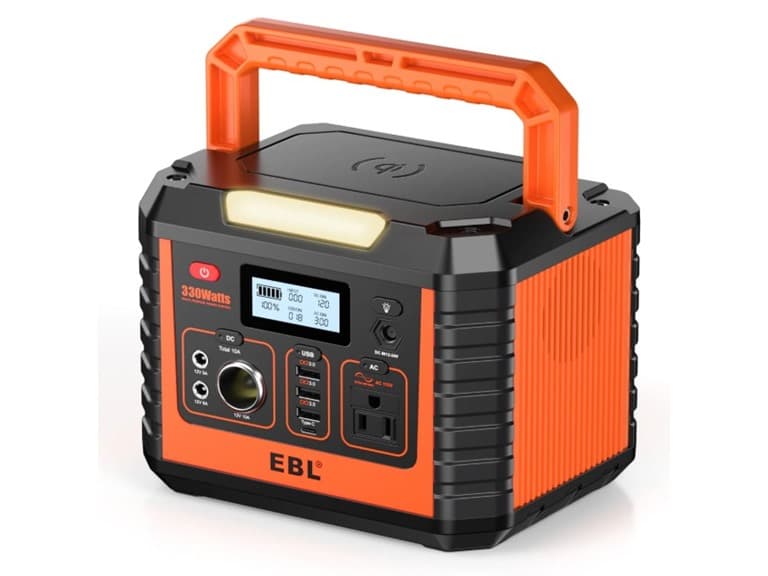 EBL MP330 300W Portable Power Station Orange - Image 1