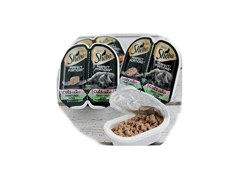1CT Sheba Perfect Portions Cuts in Gravy Tender Turkey Cat Food - Image 1