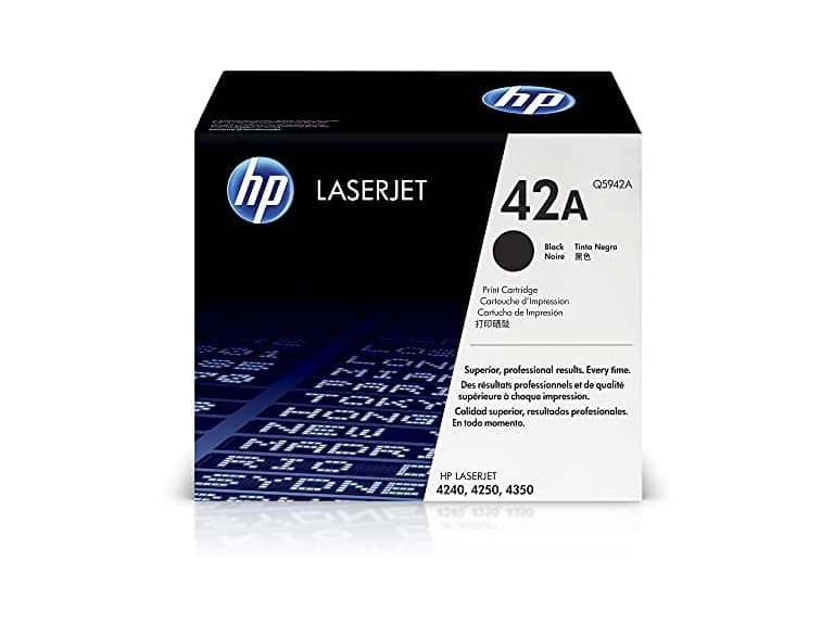 HP 42A Black Toner Cartridge, Q5942A - Image 1