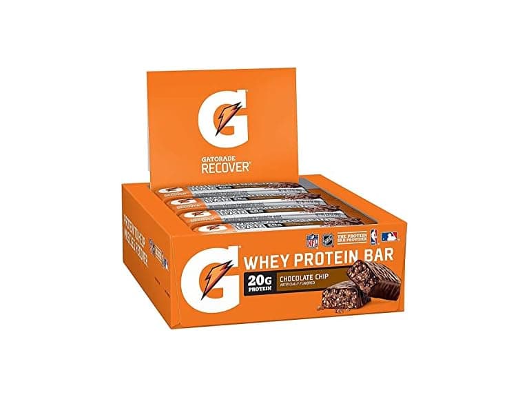 12ct Gatorade Whey Protein Recover Bar, Chocolate Chip - Image 1