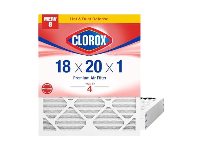 Clorox 18x20x1 Air Filter MERV 8 4pk - Image 1