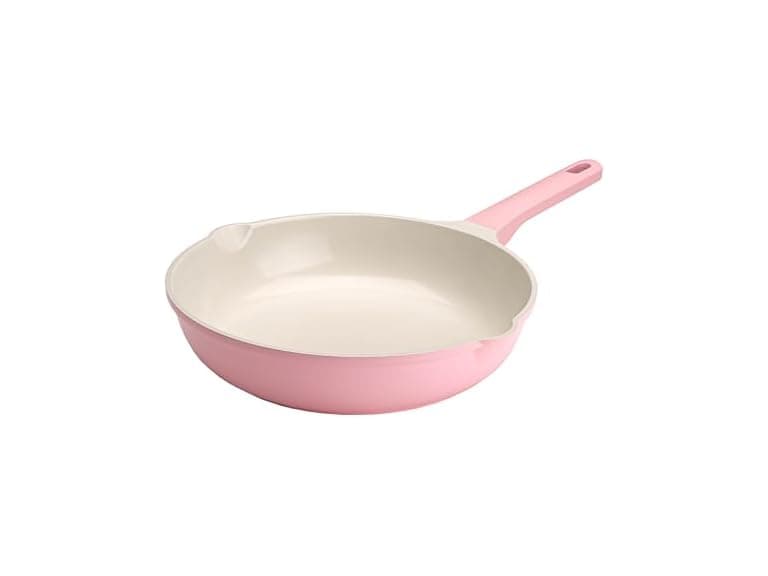 Paris Hilton 11" Ceramic Nonstick Pan, Pink - Image 1