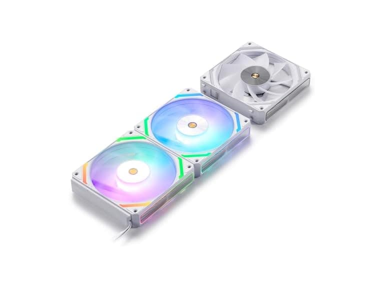 CF-121D 120mm PC Case Fan Reverse Blade, White - Image 1