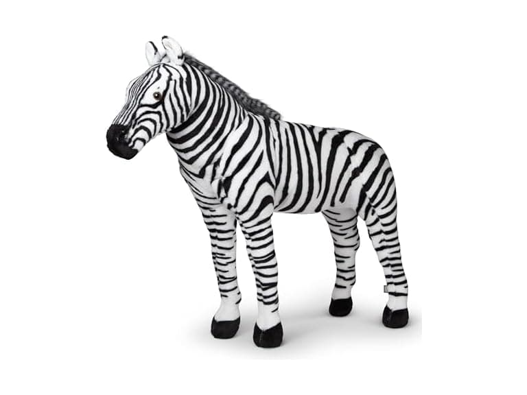 Melissa & Doug Giant Striped Zebra - Image 1