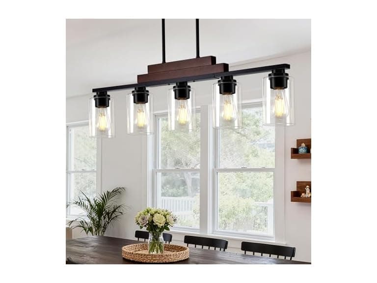 Dining Room Light Fixture Over Table, 5-Light - Image 1
