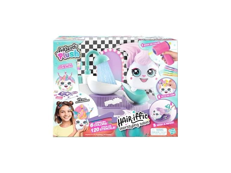 Canal Toys Airbrush Plush Hair’iffic Hair Salon - Image 1