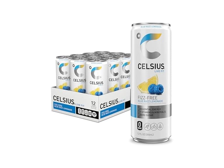 CELSIUS Fizz Free Blue Razz Lemonade, Sugar Free - Image 1
