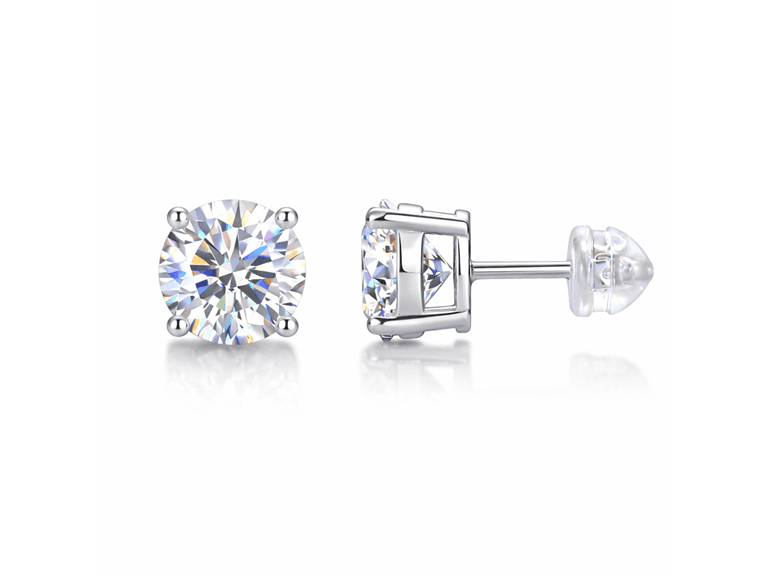 Moissanite Stud Earrings - Image 1