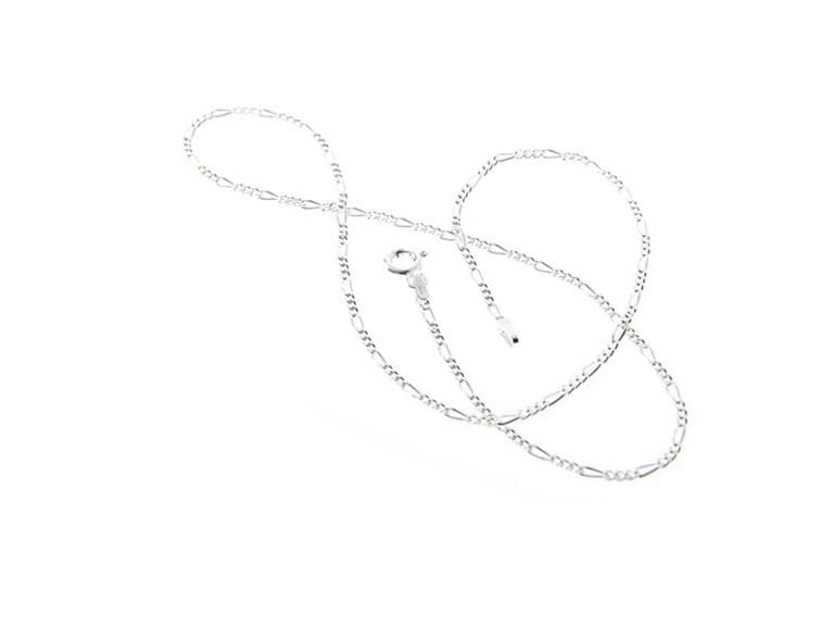 Yeidid Sterling Silver Figaro Chains 16"-30" - Image 1