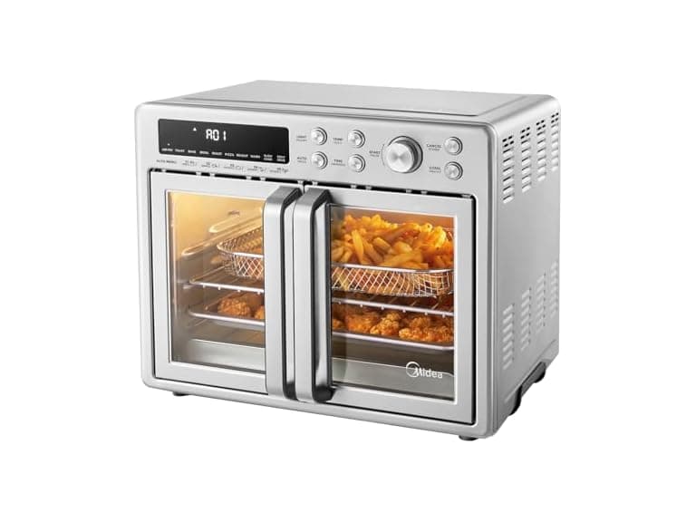 Midea MET26C3AST French Door Air Fryer Oven Stainless (Open Box) - Image 1