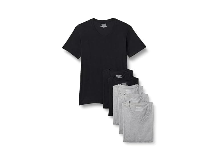 Amazon Essentials Mens VNeck Undershirt 6Pk - Image 1
