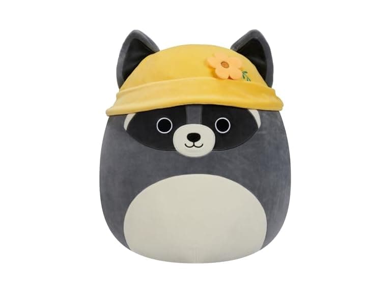 Squishmallows Original 14" Rocky Grey Raccoon - Image 1
