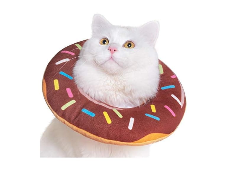 Adjustable Cute Cat Donut Collar - Image 1