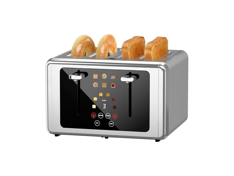 WUNLY 4 Slice Toaster Touchscreen