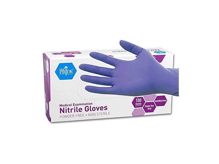 MedPride Nitrile Gloves Small 100ct - Image 1