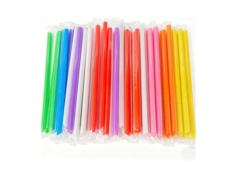 YSJFNVUI 300 Wrapped Boba Straws - Image 1