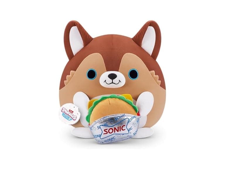 Snackles Series 2 Puppy & Sonic Burger 16" Plush - Image 1