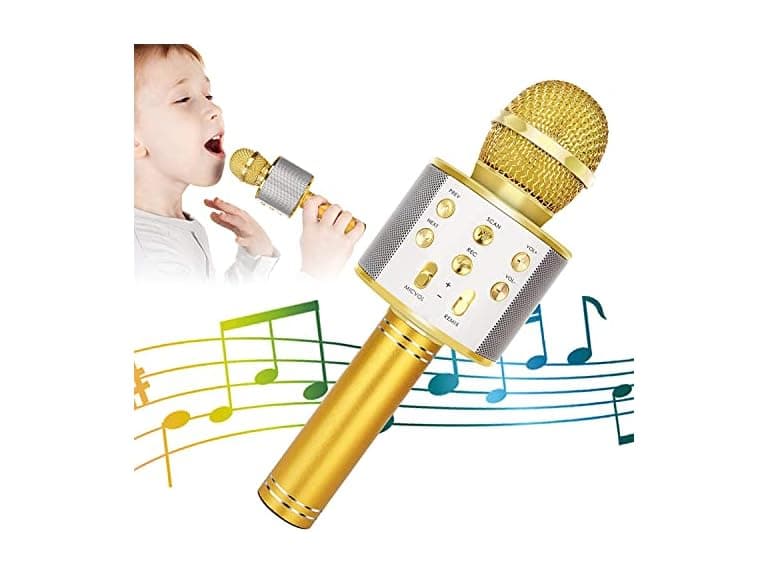 KIDWILL Karaoke Mic Gold - Image 1