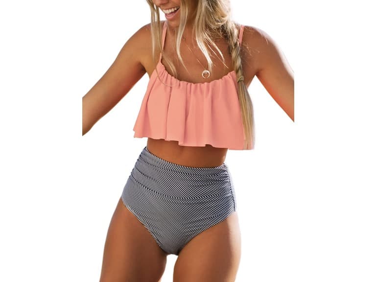 CUPSHE Two Piece Falbana Bikini Set - Image 1
