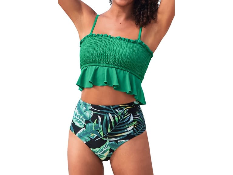 CUPSHE Two Piece Ruffled Swimsuit - Image 1