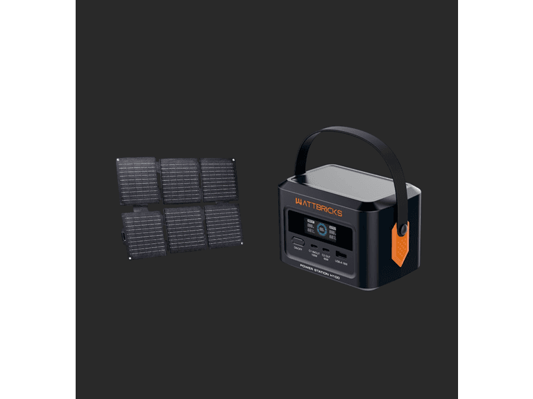 Wattbricks Energy 120-Watt Peak, 99.2Whr Power Station - Image 1