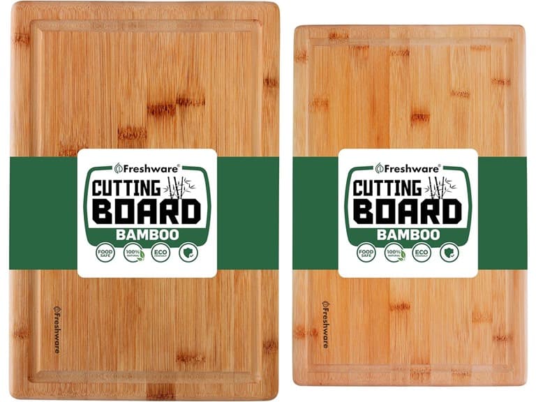 Bamboo Cutting Board Set of 2 - Image 1