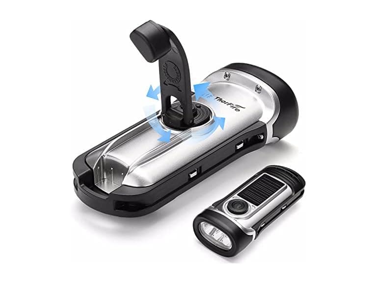 Hand Crank Solar Hiking Flashlight  - Image 1