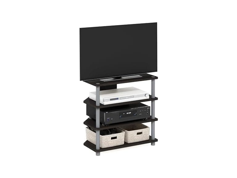 Furinno Turn-N-Tube 4-Tier Petite TV Stand - Image 1