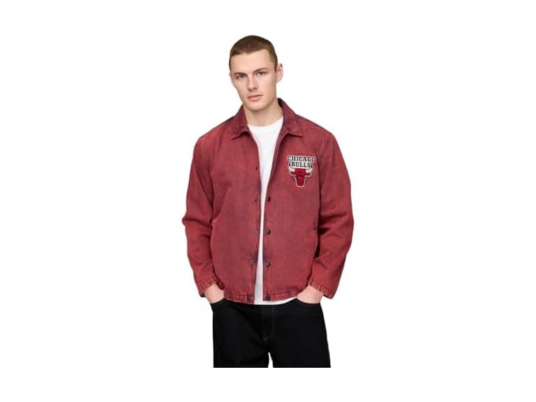 NBA Denim Coaches Jacket | Your Team Choice - Image 1