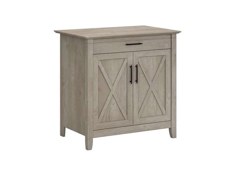 Bush Key West Secretary Desk, Gray - Image 1